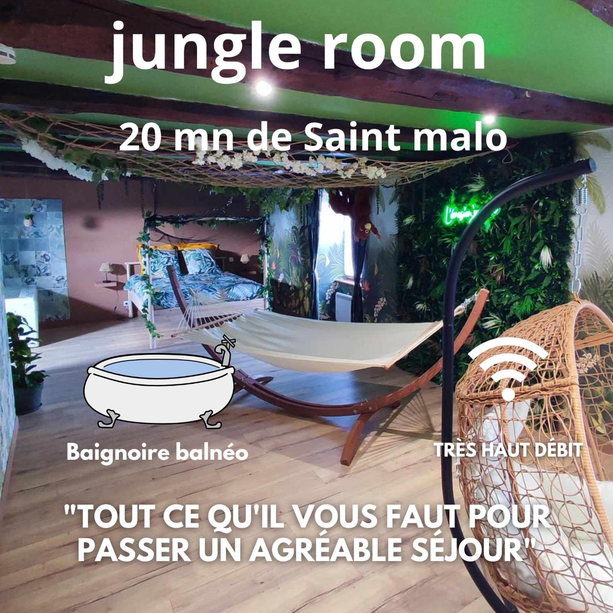 L'Evasion Jungle Apartment Saint-Pierre-de-Plesguen Ngoại thất bức ảnh